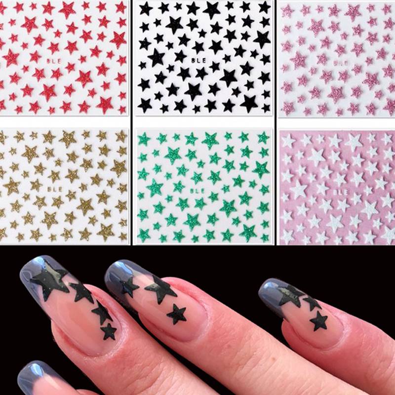 Новогодний маникюр со звездами 2021 | nailspiration.net