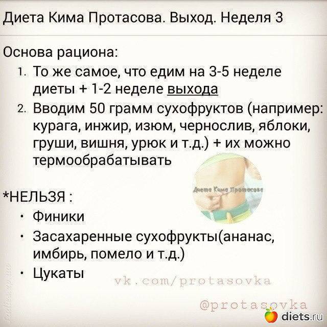 Диета протасова или проще протасовка минус 20-25 кг