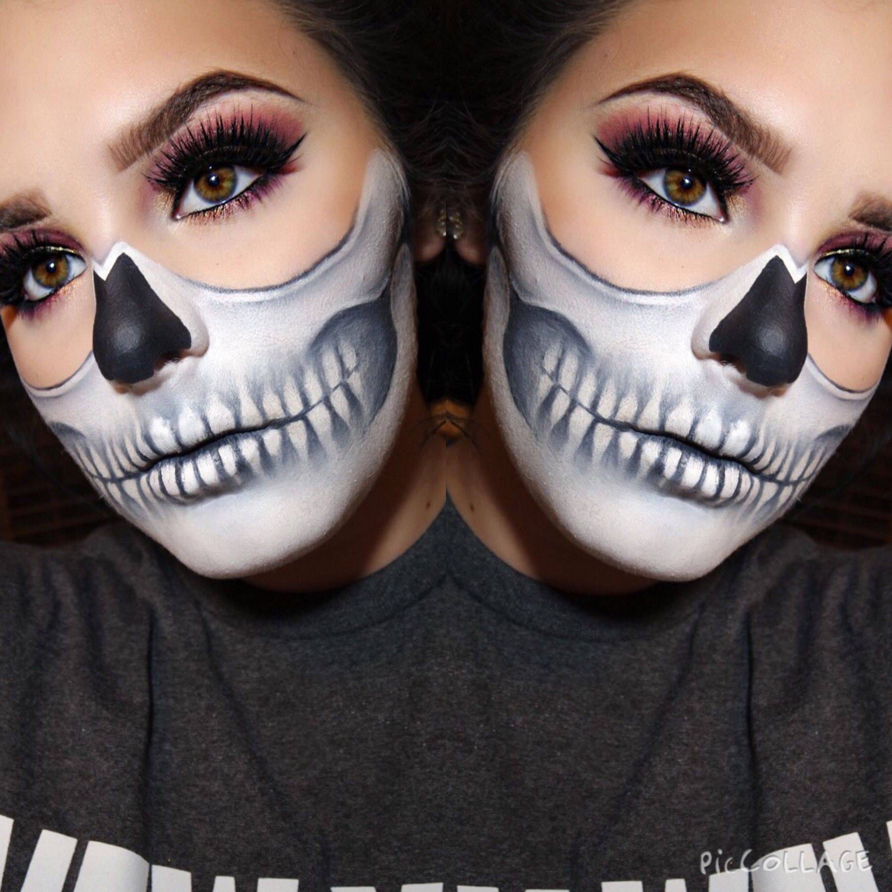 The coolest skeleton makeup tutorial for halloween