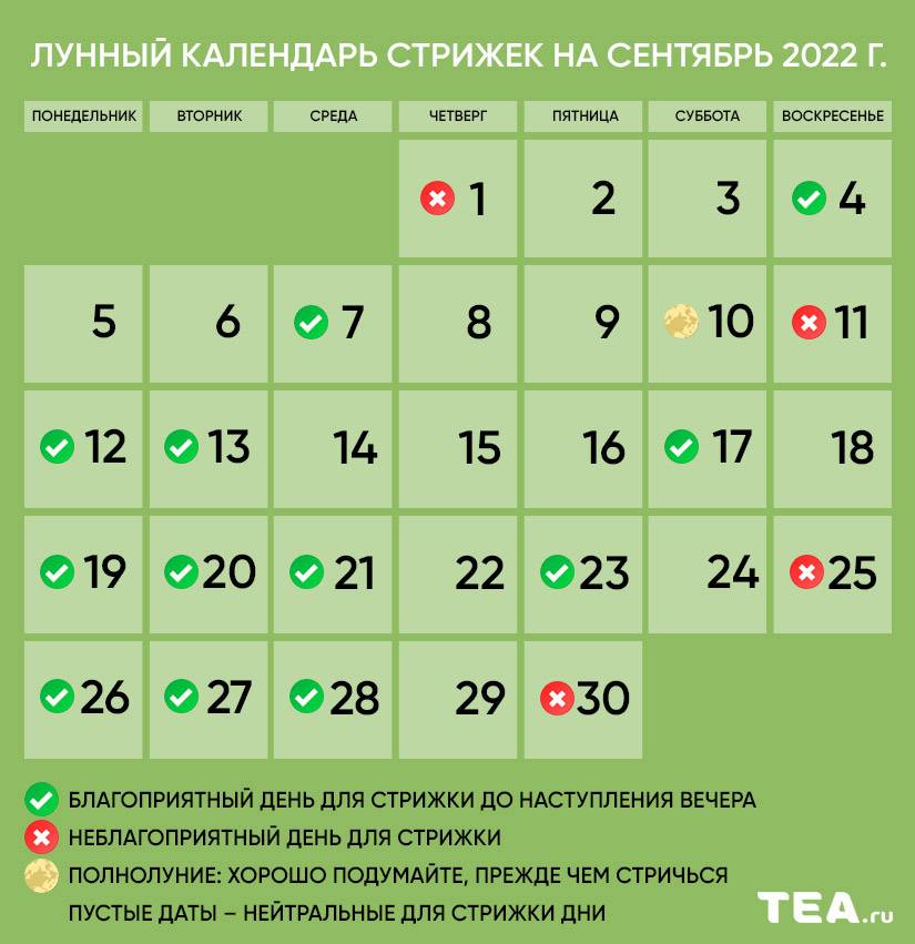 Календарь стрижки сентябрь 2019 Лунный календарь стрижки минск