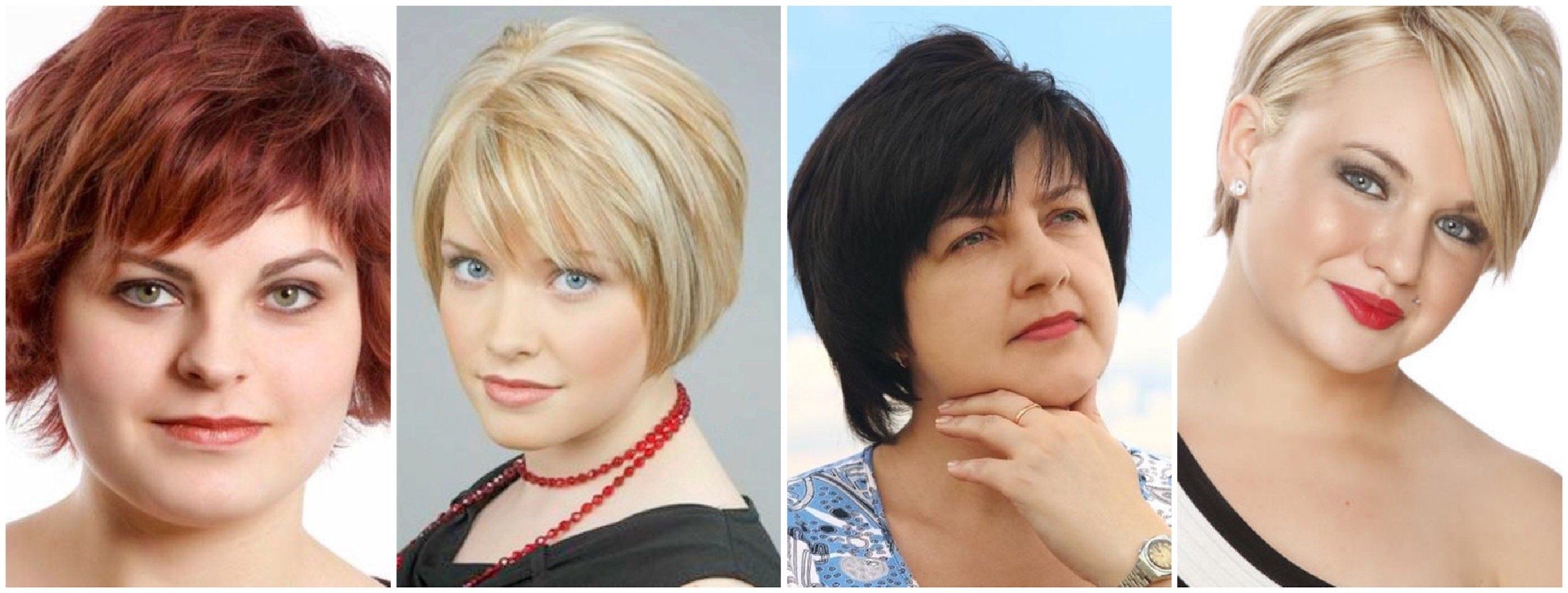 Стрижки для круглого лица для женщин после 30, 40, 50 лет - фото
