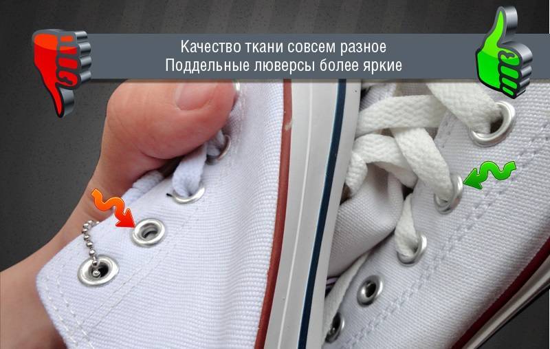 Кеды "Конверс": как отличить оригинал от подделки