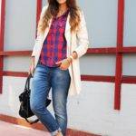 С чем носить красные кеды женские