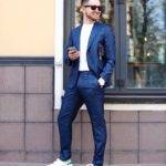 Кеды под мужской костюм