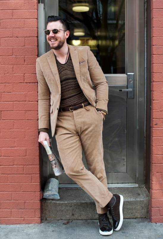 Кеды под мужской костюм