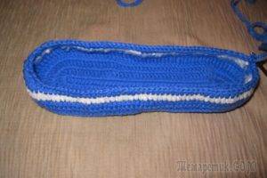 Тапочки-кеды крючком