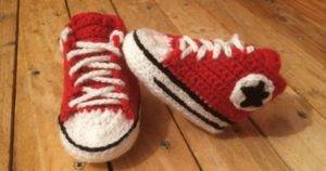 Тапочки-кеды крючком