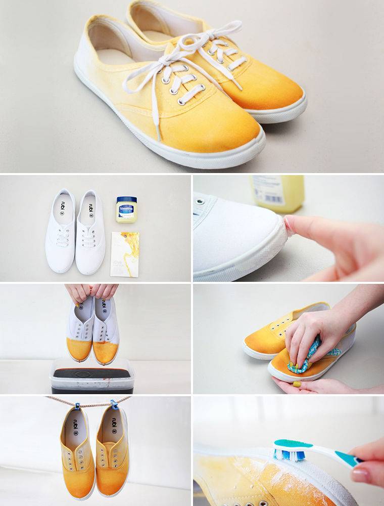 Как покрасить кеды