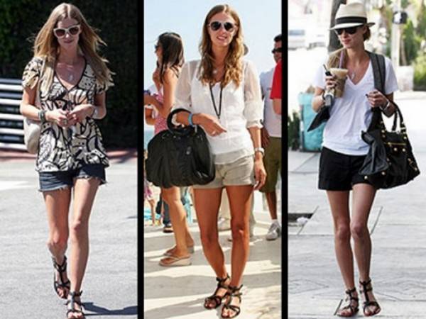 С чем носить женские сандалии 