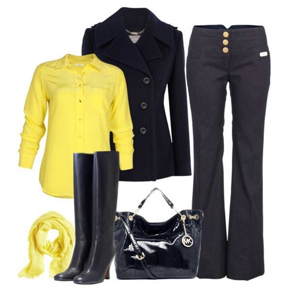 С чем носить чёрные сапоги