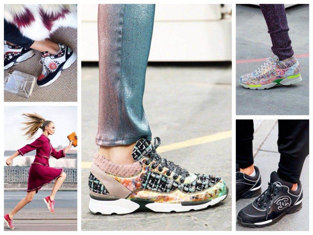 С чем носить массивные кроссовки