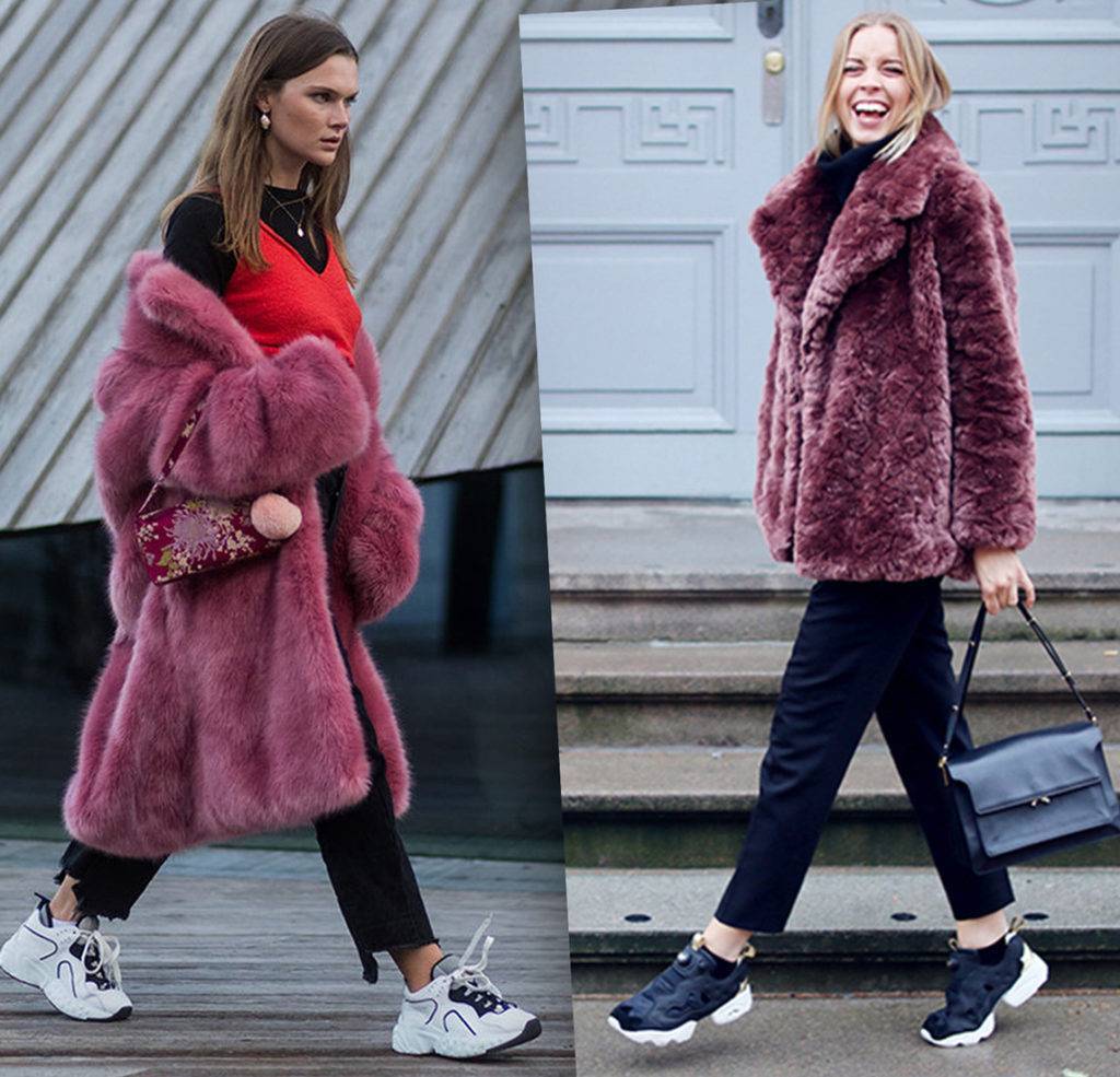 С чем носить массивные кроссовки