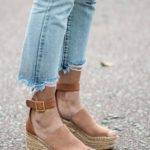 С чем носить эспадрильи на танкетке