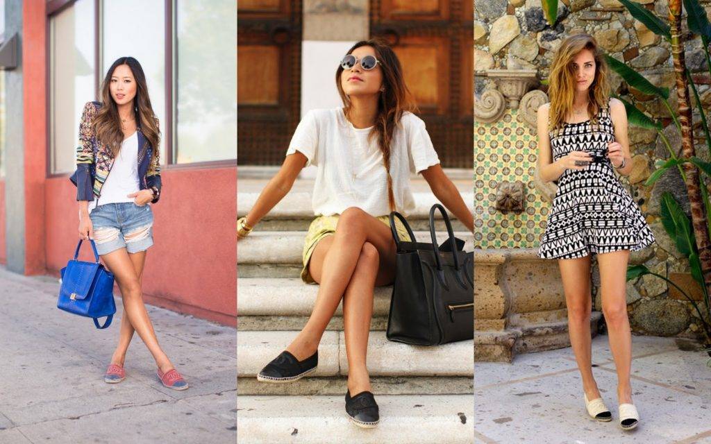 С чем носить женские эспадрильи