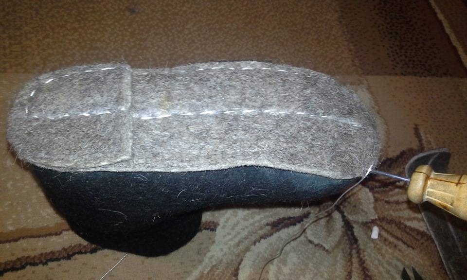 Как подшить валенки