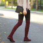 С чем носить сапоги-чулки