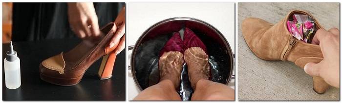 Как растянуть замшевые туфли