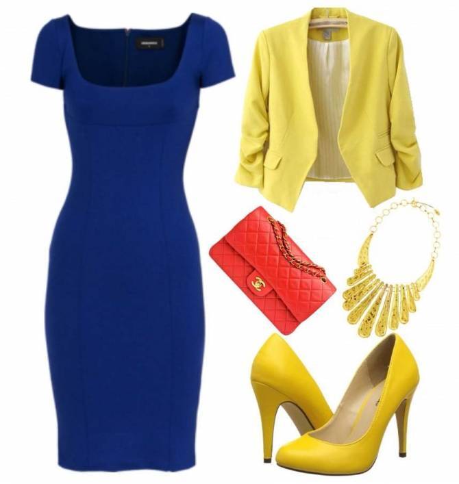 С чем носить жёлтые туфли