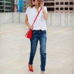 С чем носить красные туфли