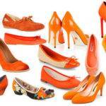 С чем носить оранжевые туфли