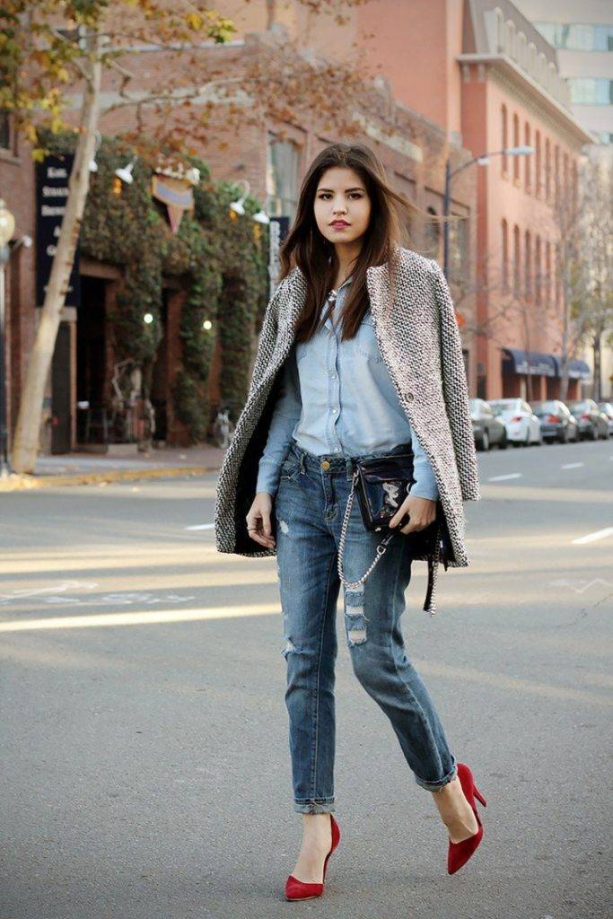 Туфли под женские джинсы