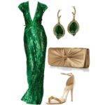 Какие туфли подойдут к изумрудному платью