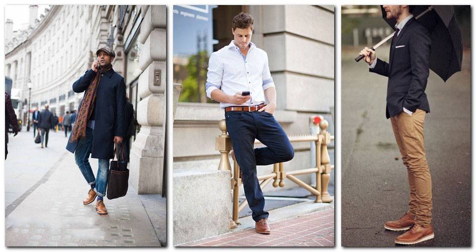 С чем носить коричневые туфли мужчинам