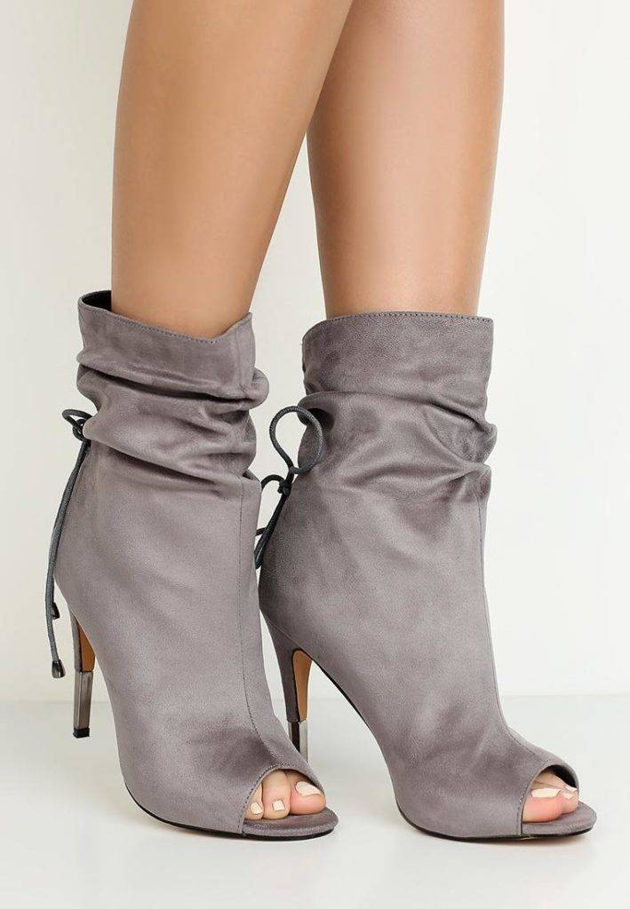 ботильоны с открытым носом