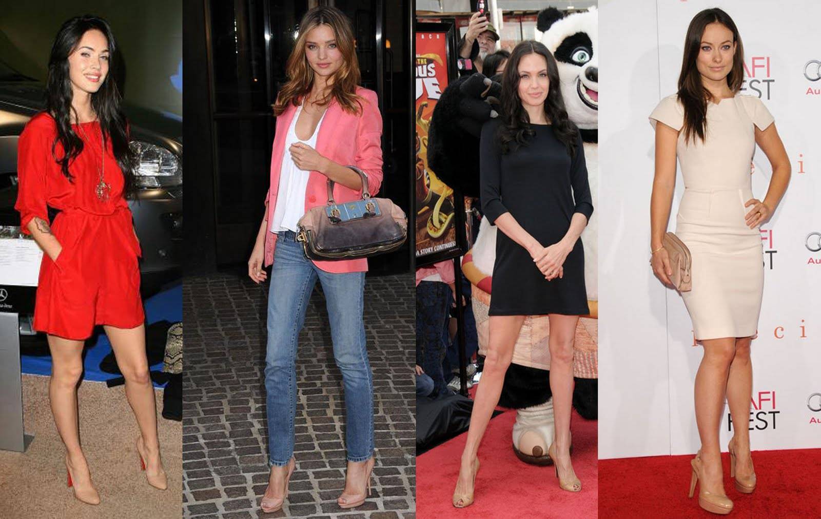 Бежевые туфли на каблуке: фото