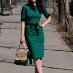 Какие туфли подойдут к зелёному платью