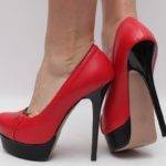 Туфли на высоком каблуке: фото