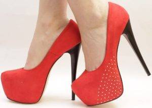 Туфли на высоком каблуке: фото