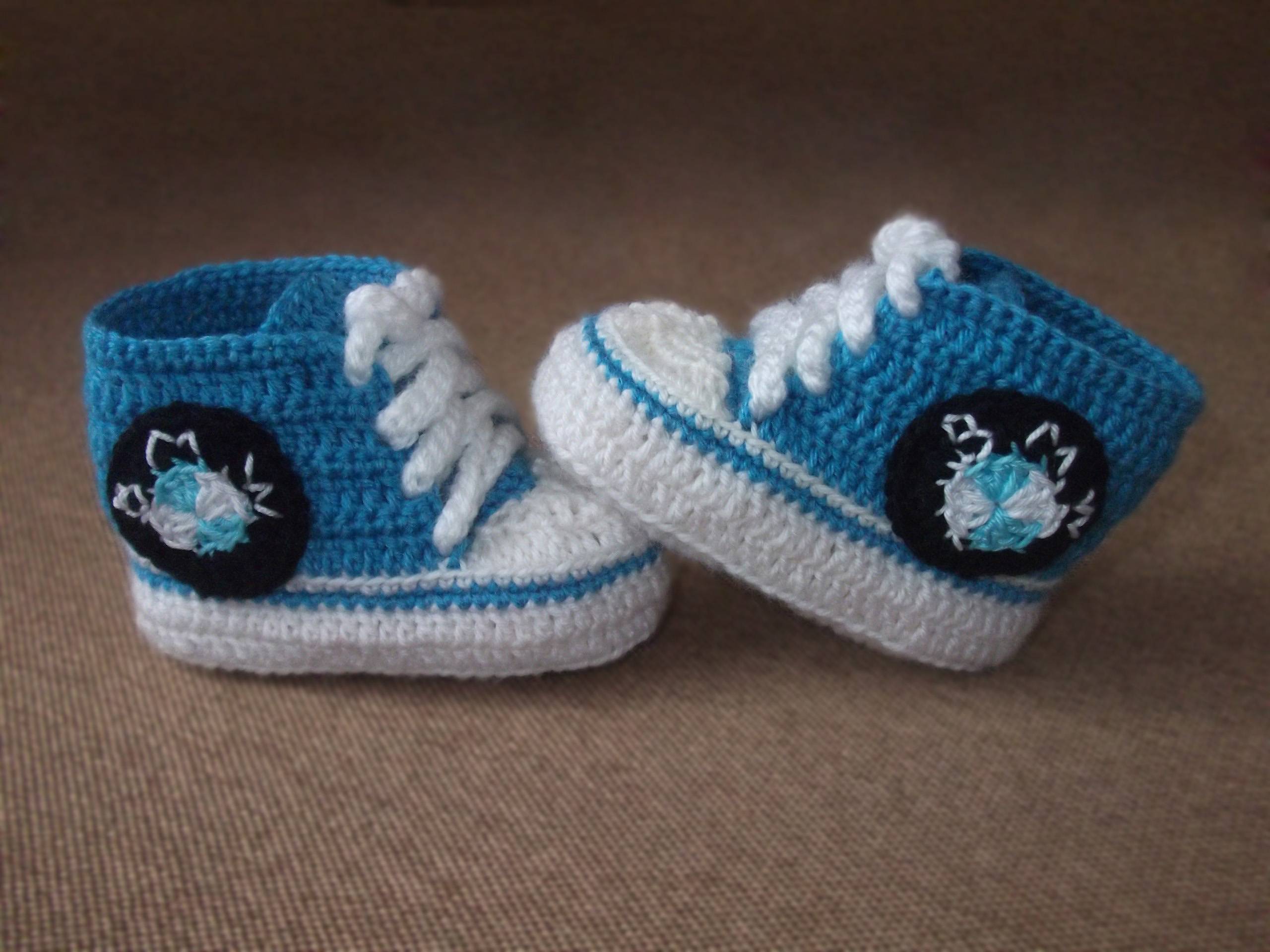 Детские кеды крючком