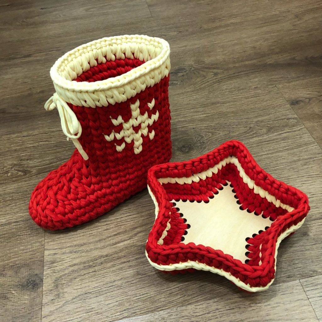 Новогодний сапог своими руками