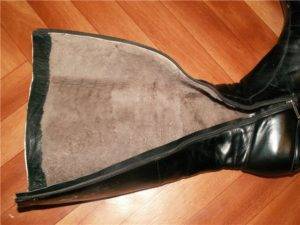 Как растянуть голенище сапога из натуральной кожи