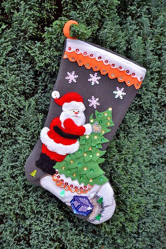 Новогодний сапог своими руками