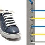 Шнуровка ботинок с 6-ю дырками