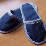 Тапочки из джинсов своими руками