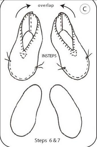 Тапочки из фетра своими руками: выкройки
