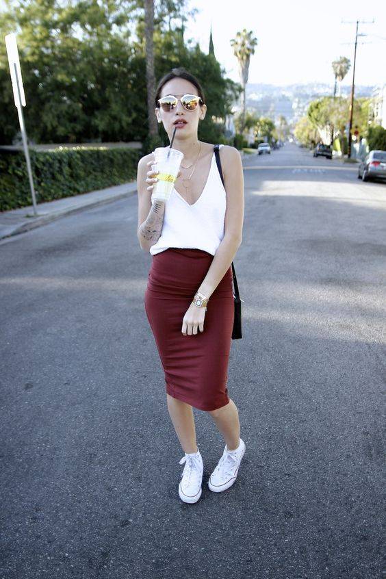 юбкой-карандаш