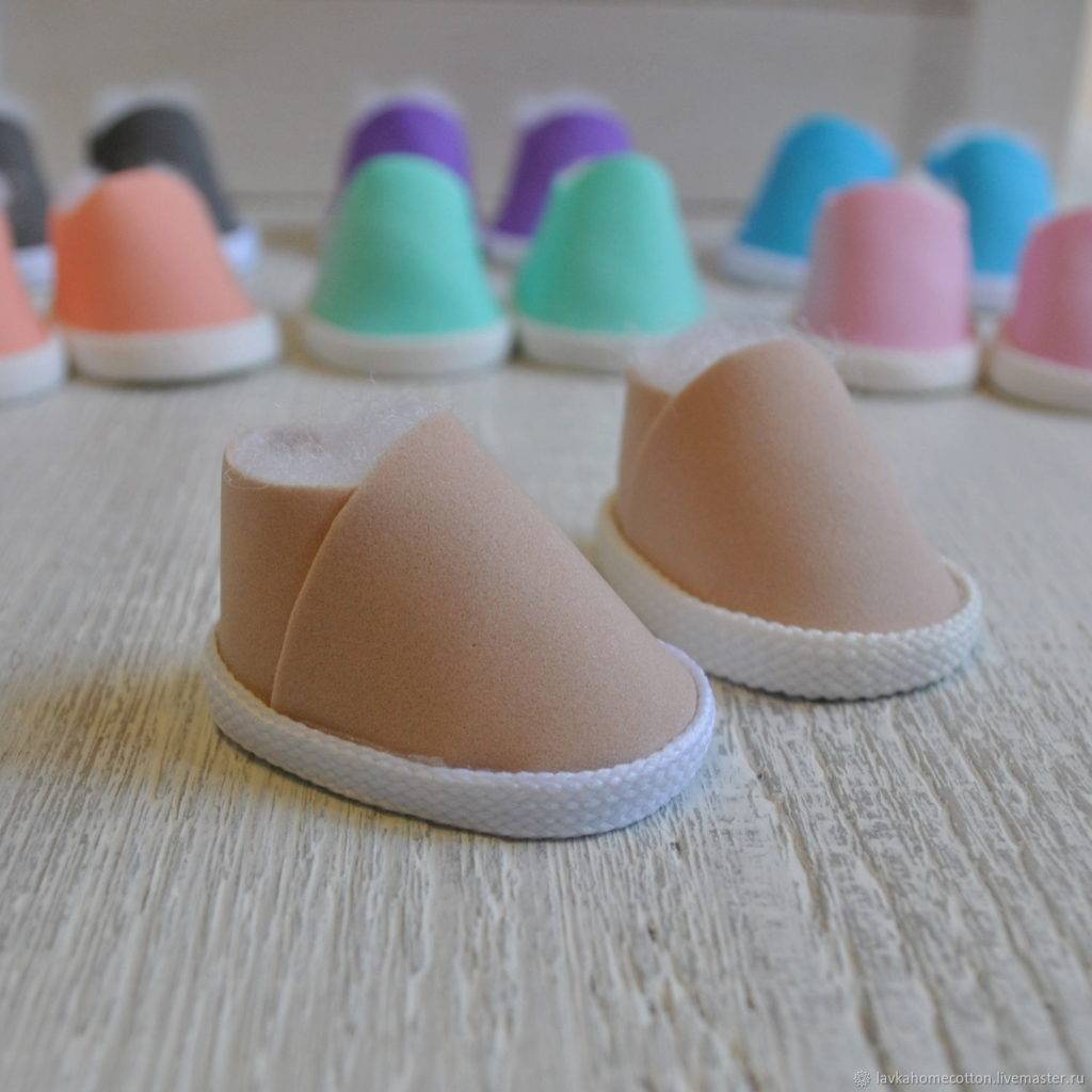 Выкройка слипонов для куклы