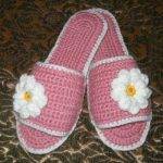 Тапочки-шлёпанцы крючком: схемы