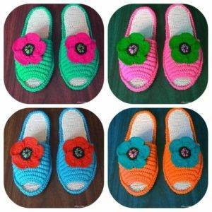 Детские тапочки крючком