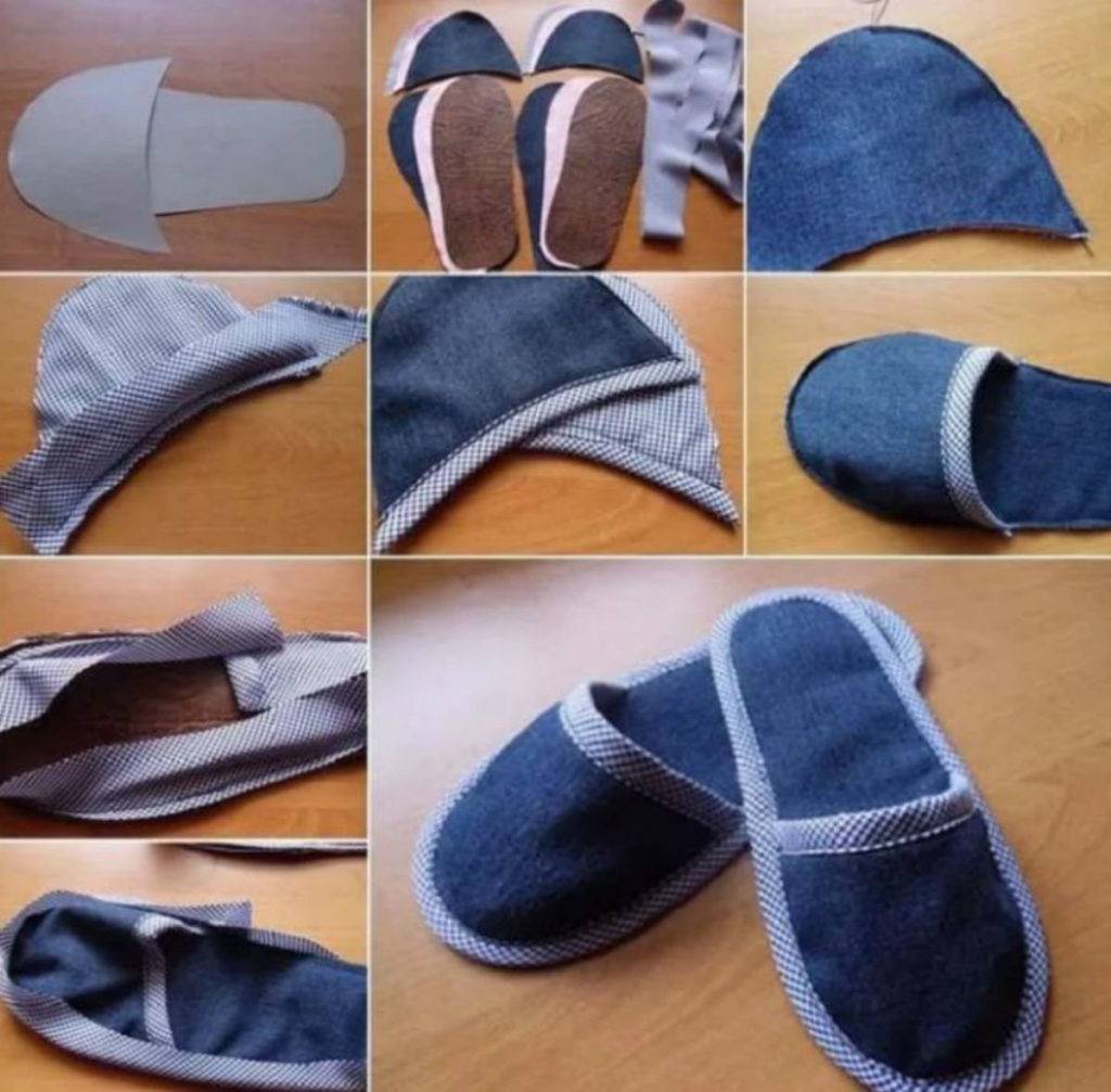 Домашние тапочки своими руками