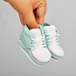 Кеды крючком для малыша