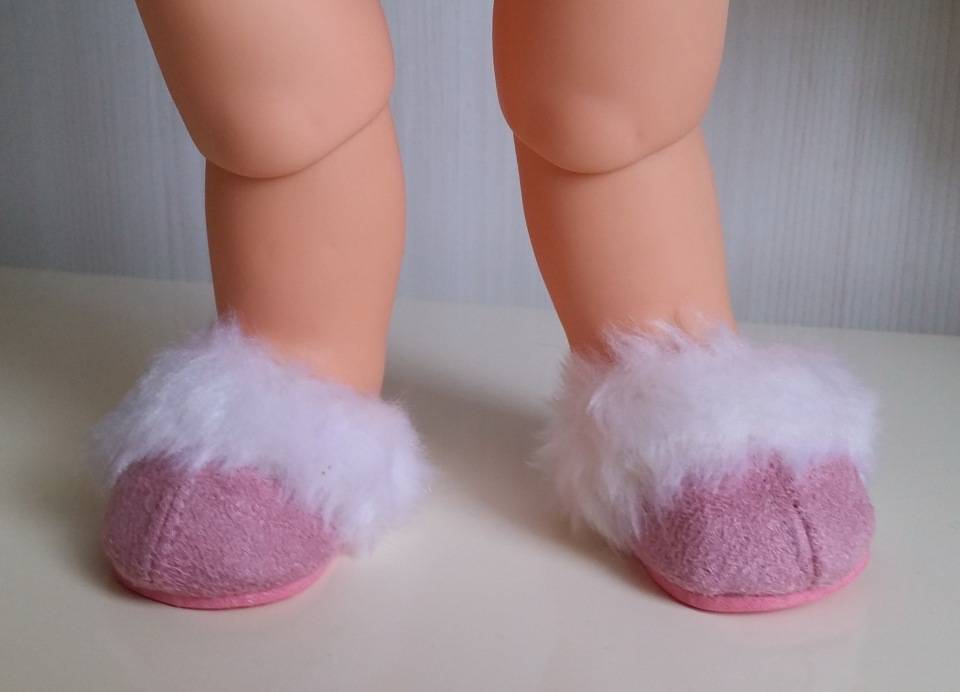 Как сделать тапочки для куклы