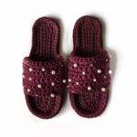 Тапочки из трикотажной пряжи крючком