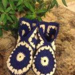 Тапочки крючком из шестиугольников