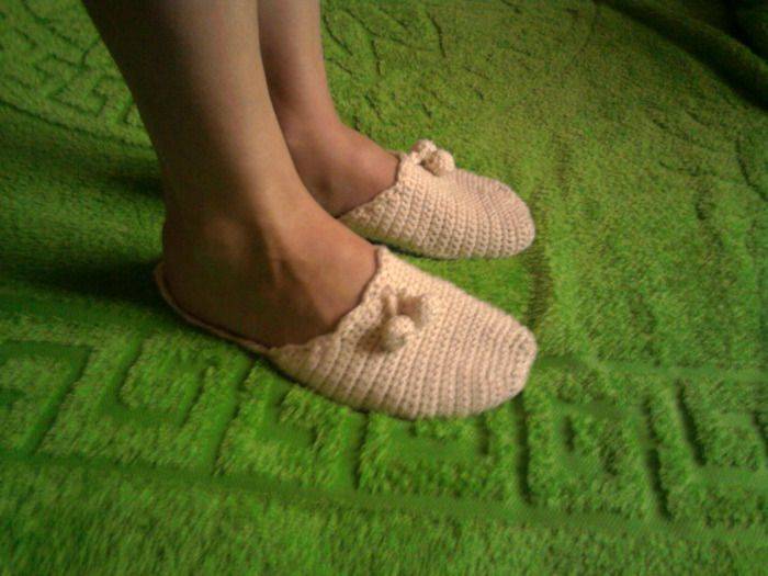 Тапочки крючком для начинающих с пошаговым описанием