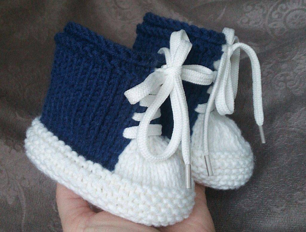 Детские кеды спицами